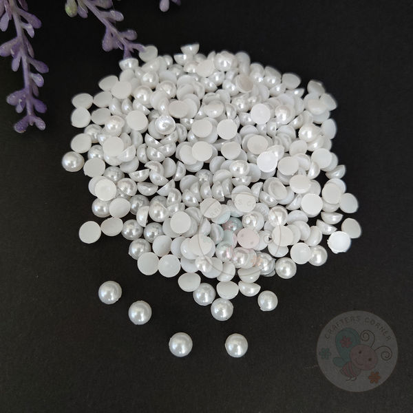 Flat Back Pearls - 5 MM