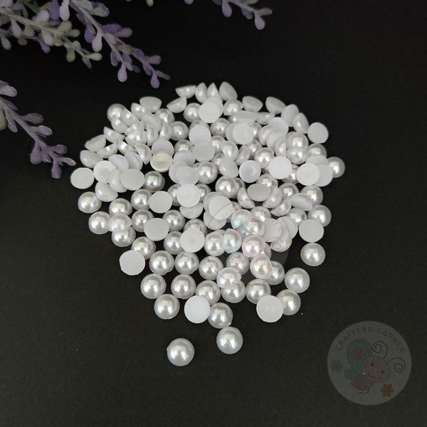 Flat Back Pearls - 6 MM