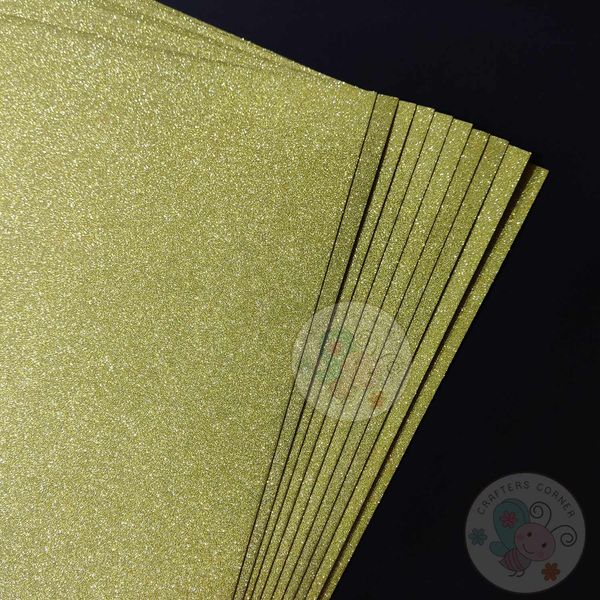 Parrot Green Glitter Paper - 250gsm