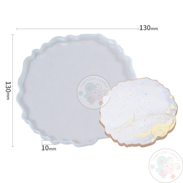 Round Agate Coaster - Silicon Mould