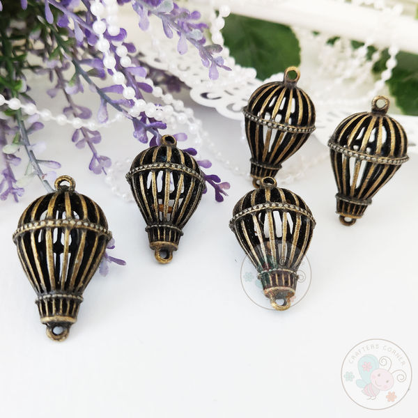 Vintage Oval Cage Charm