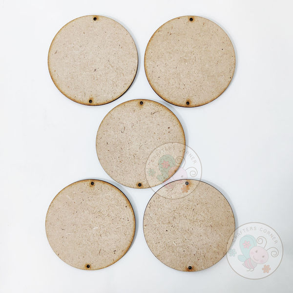 MDF Circle Connectors - Pack of 5 ( 2.5 Inch)