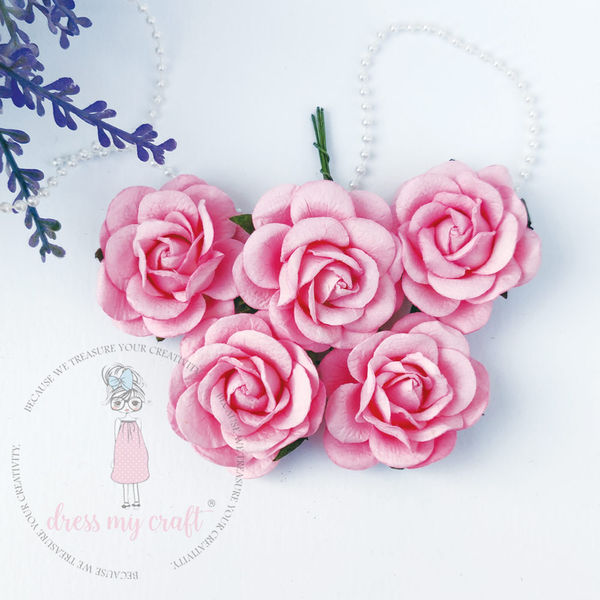 Curved Roses 45 MM - Blush Pink