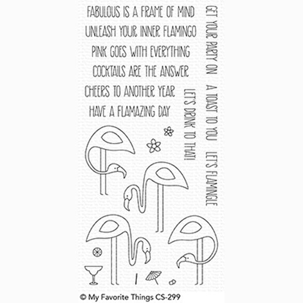 Let's Flamingle - Stamp