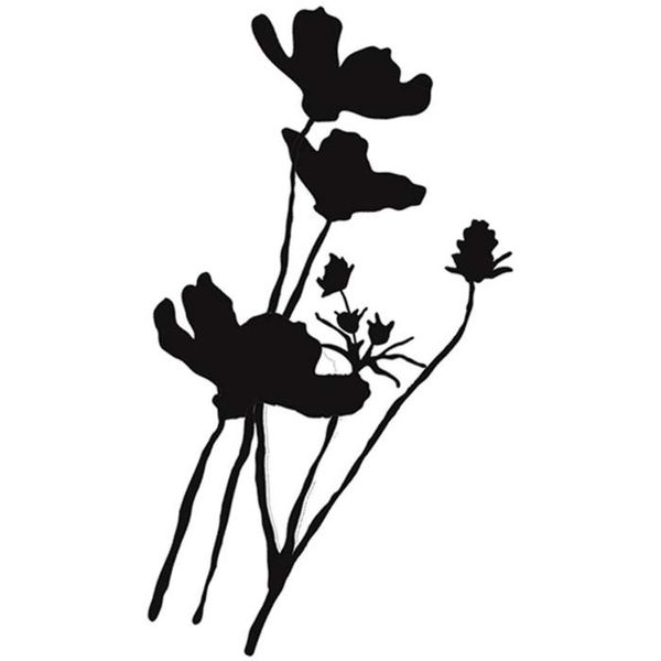 Wild Poppy Silhouette