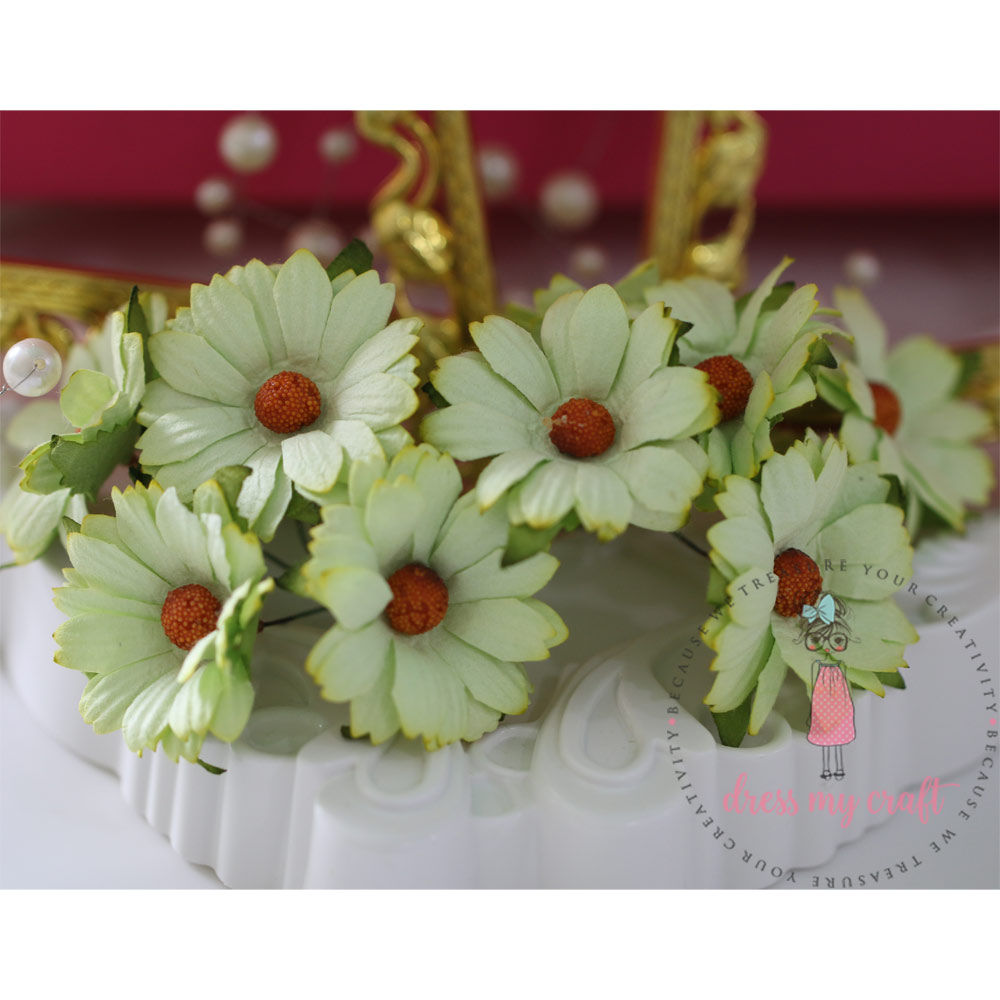 Daisy Flower - Pastel Green
