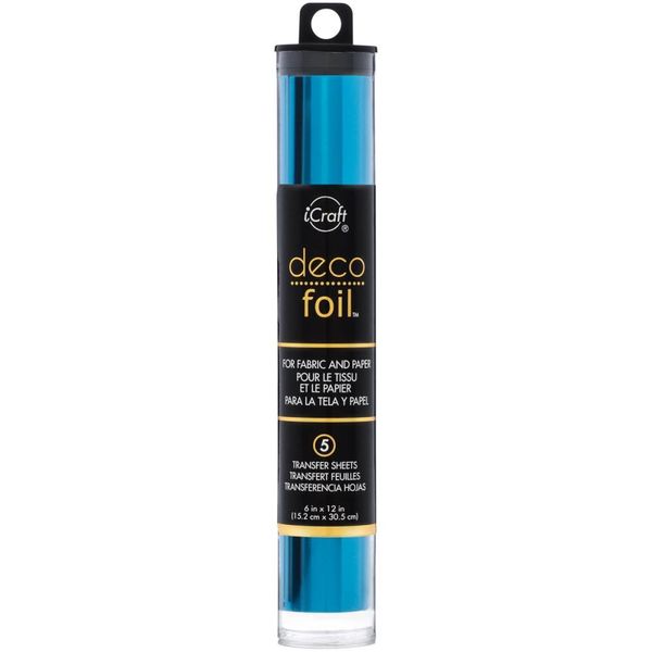 Ocean Blue - Deco Foil Transfer Sheets 6X12 5/Pkg