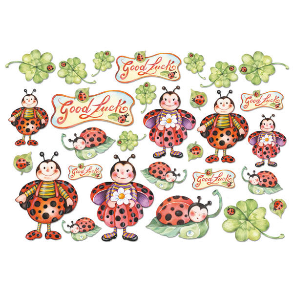 Ladybirds - Decoupage Rice Paper