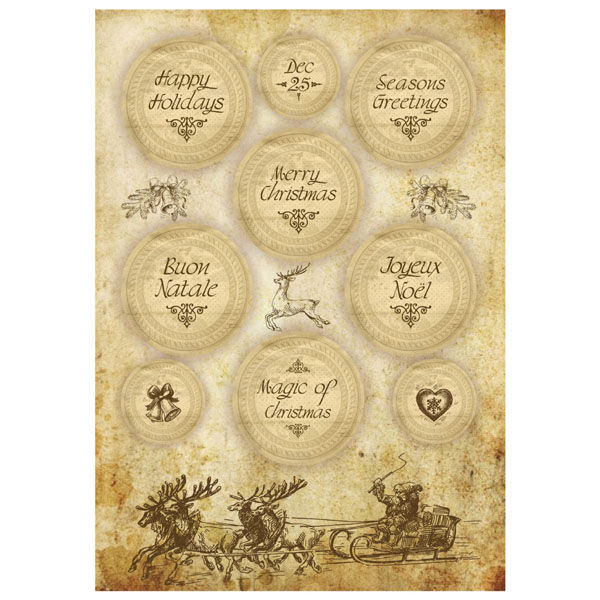 A4 rice paper packed - Christmas writings