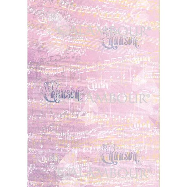 Musical Score and Writings on Purple Background - Easy Paper