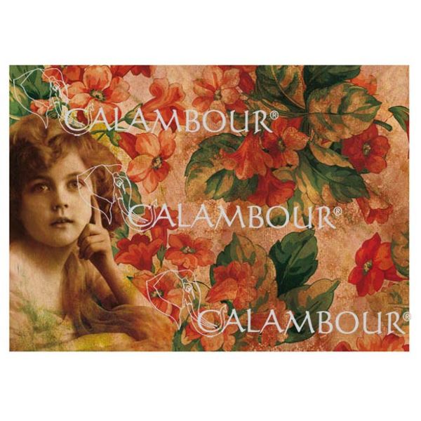 Vintage Little Girl on Floral Background - Easy Paper