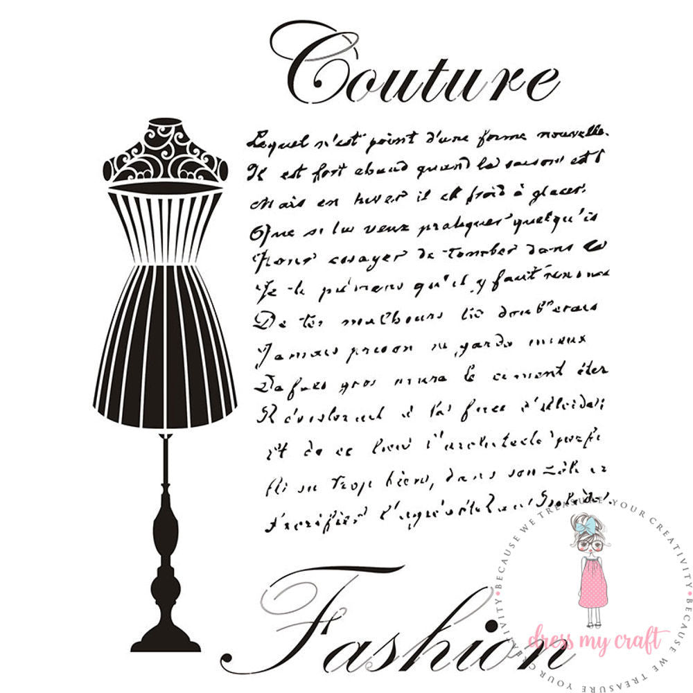 Couture Fashion - Stencil