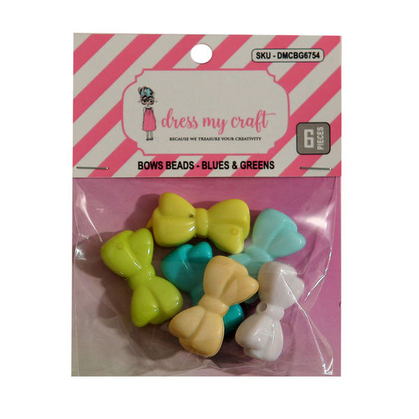 Bows Beads - Blues & Greens