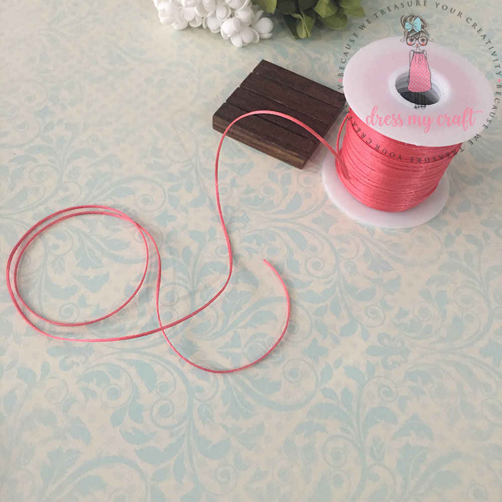 Satin Ribbon Twine - Red