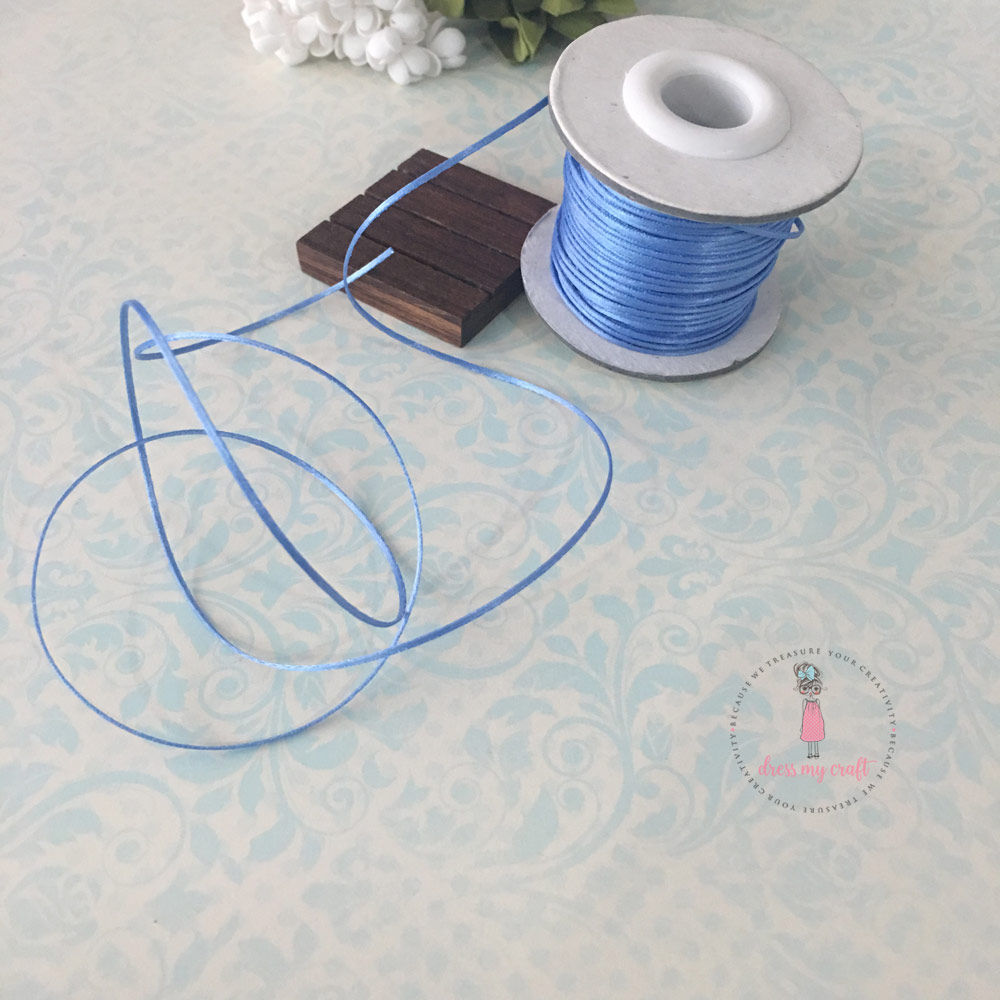Satin Ribbon Twine - Dark Blue