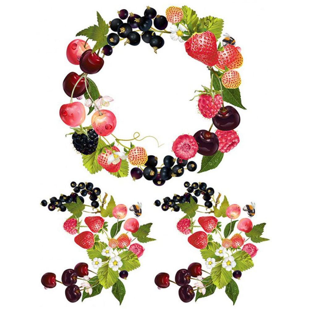 Fruit Wreath - Fabric Transfer Sheet