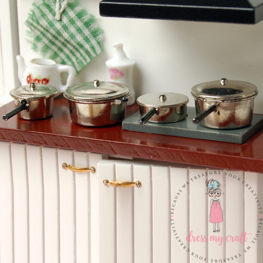 Miniature Kitchen Utensils - Silver Metal