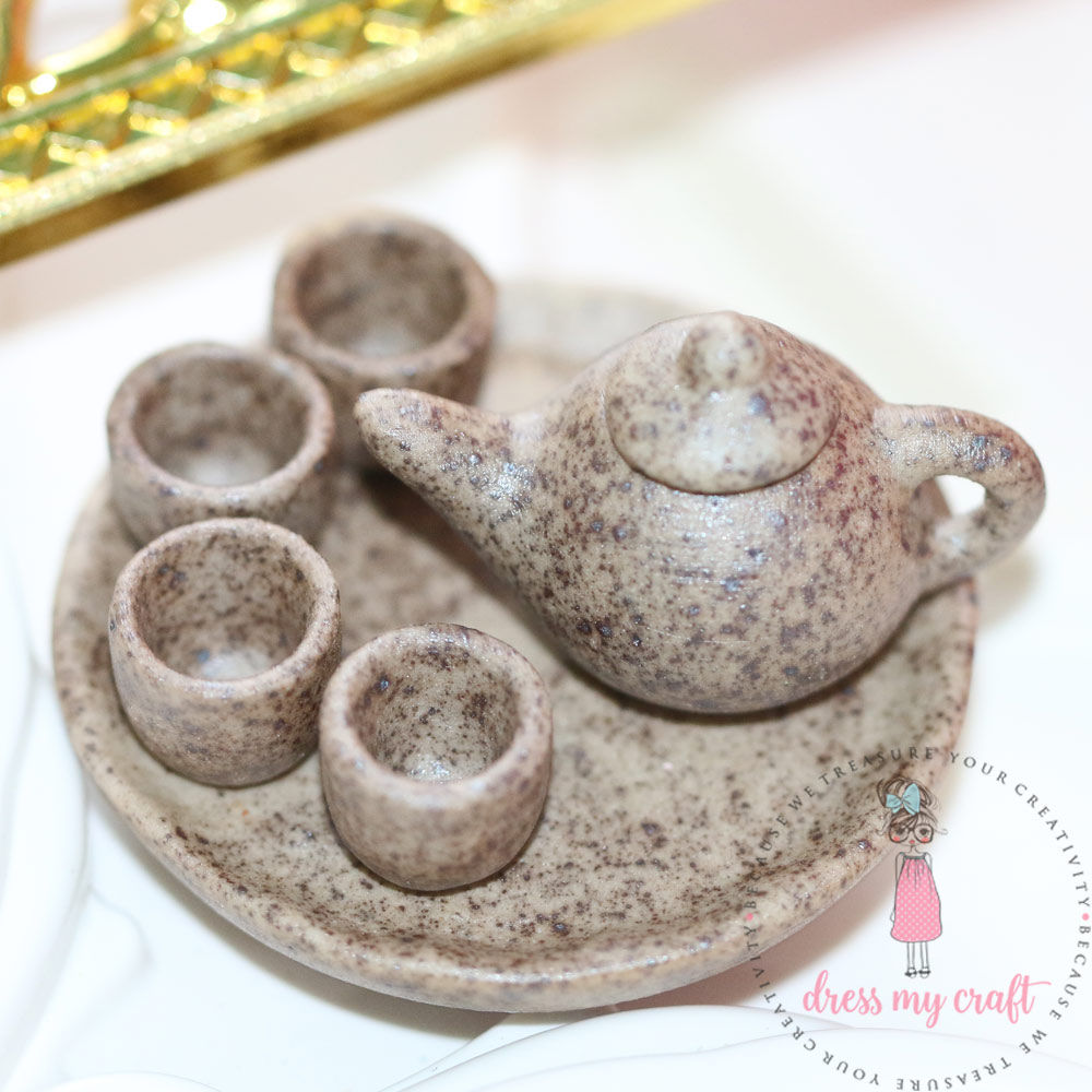 Miniature Terracotta Tea Set