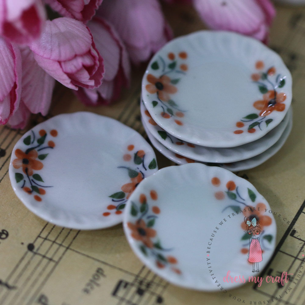 Miniature Dinner Plates Printed