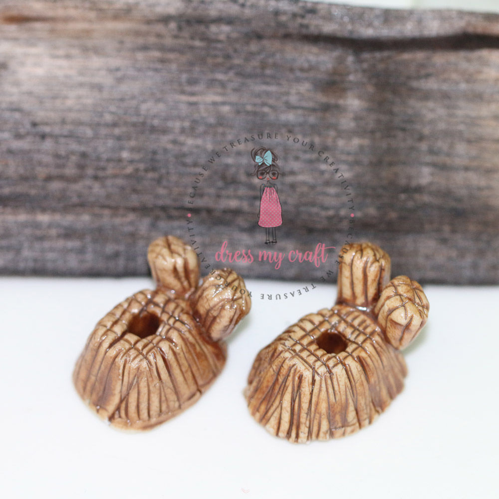 Miniature Wooden Look Pots #2