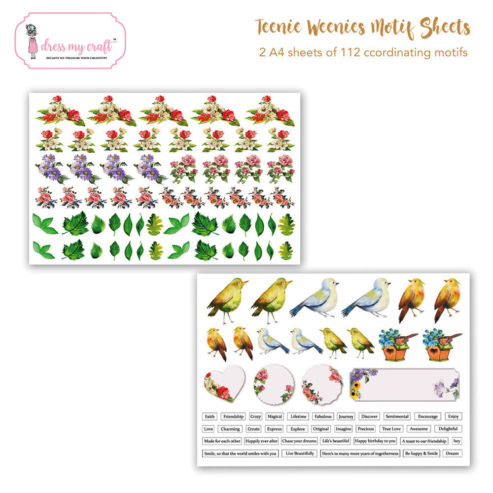 Teenie Weenies Motif Sheet