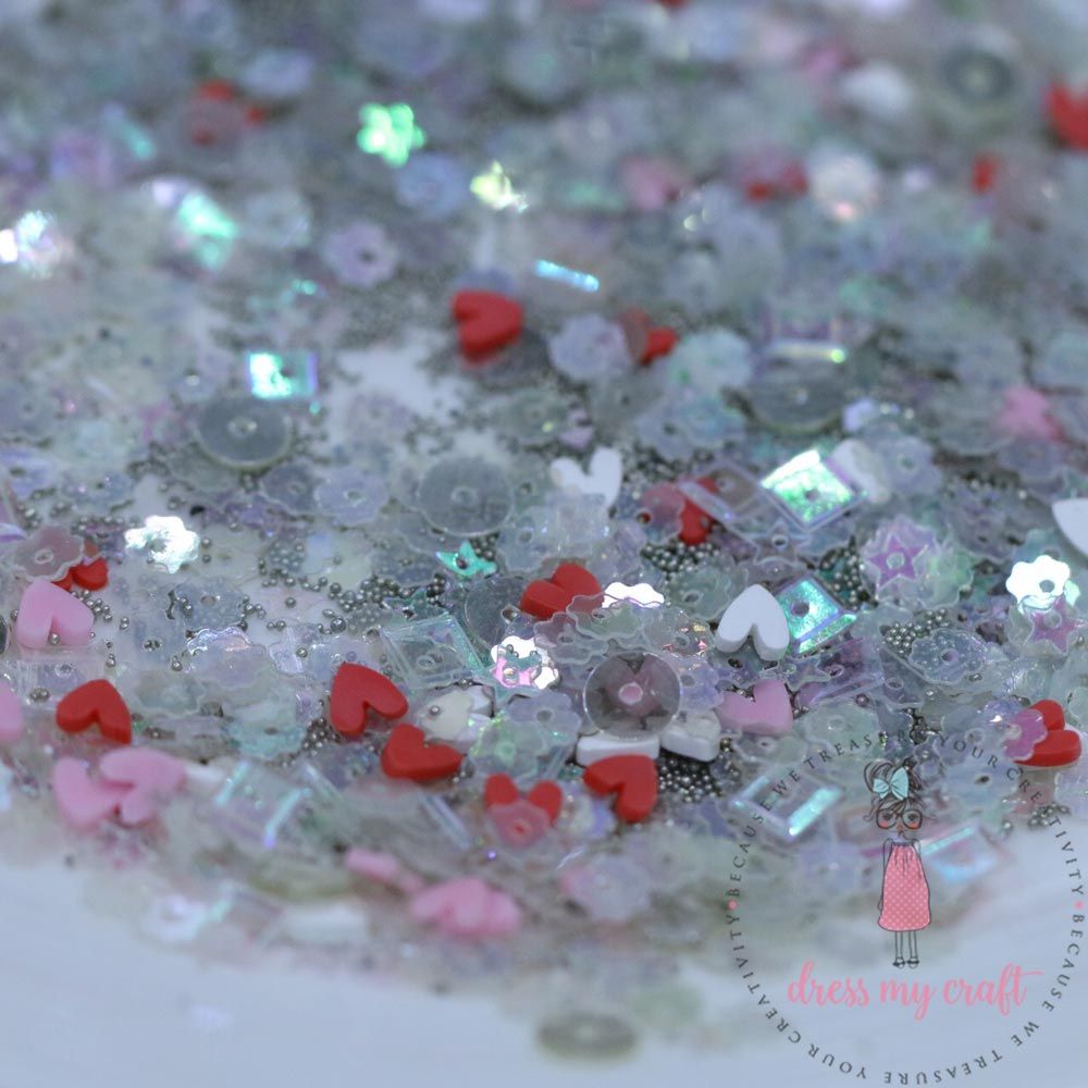 Say It With Hearts Sequins - 25gm