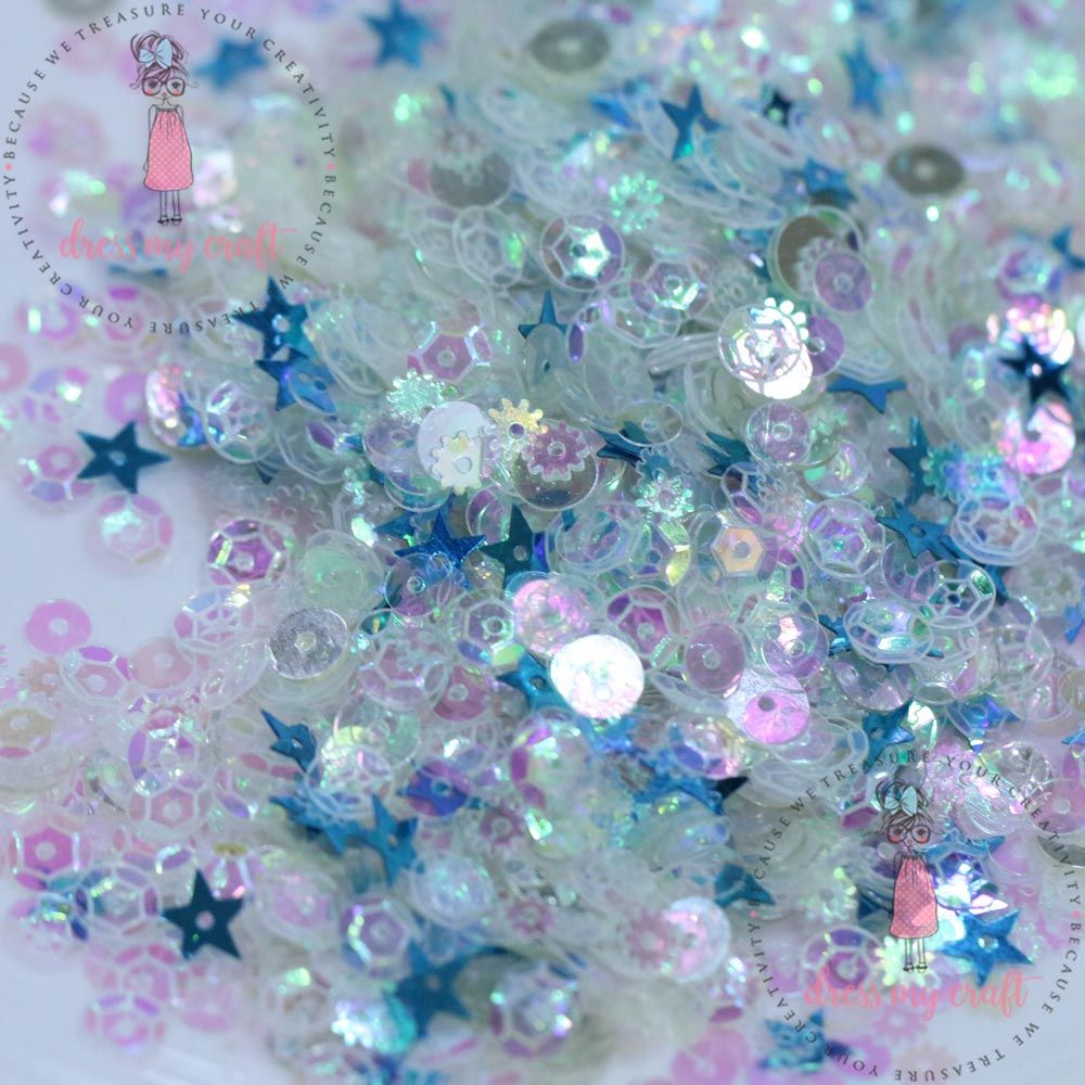 Crystal Blue Sequins - 25GM