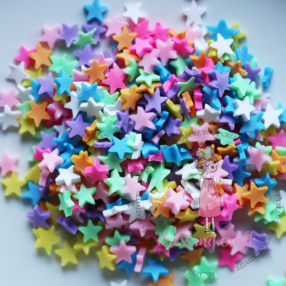 Multicoloured Stars Shaker Slices