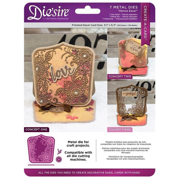 Henna Easel - Die'sire Create-a-Card Die