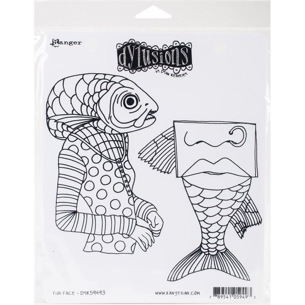 Fish Face - Cling Stamp