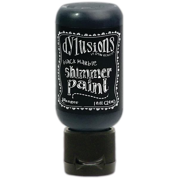Black Marble - Dylusions Shimmer Paint 1oz