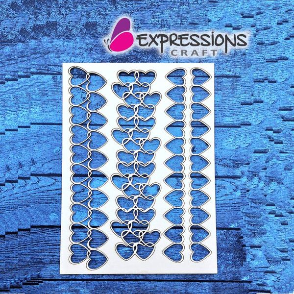 Heart Border Chipboard