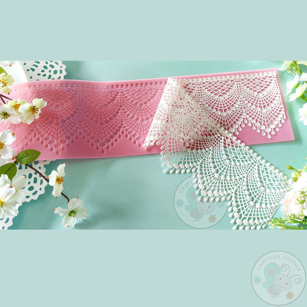 Wedding Cake Fondant Lace Mould - Main Image