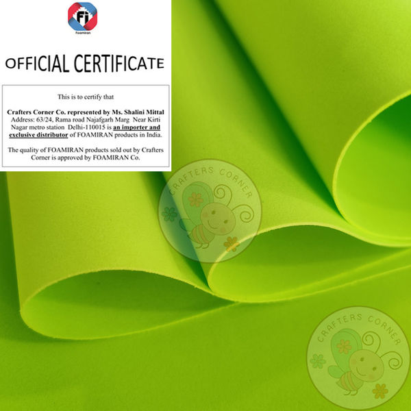 Foamiran Sheet - Lime Green (Special Color)