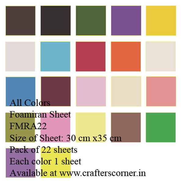 Foamiran Sheet - All Colors