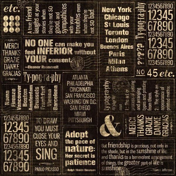 Journey - Typography Double-Sided Cardstock 12" x 12"