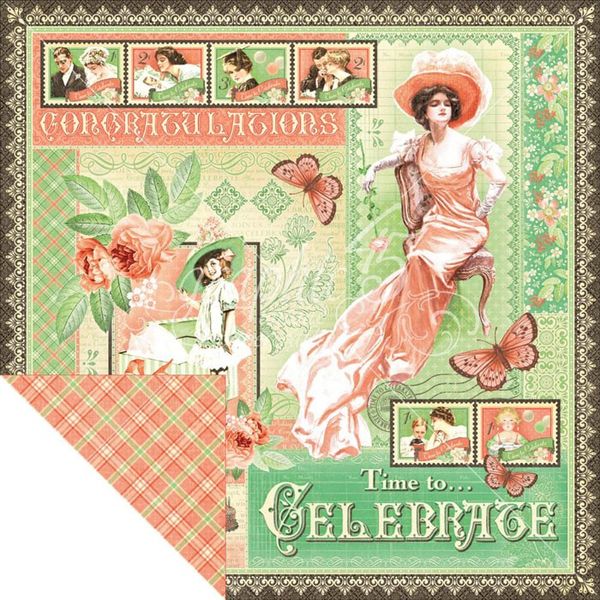 Time to Celebrate - Time To Celebrate Double-Sided Cardstock 12" x 12"