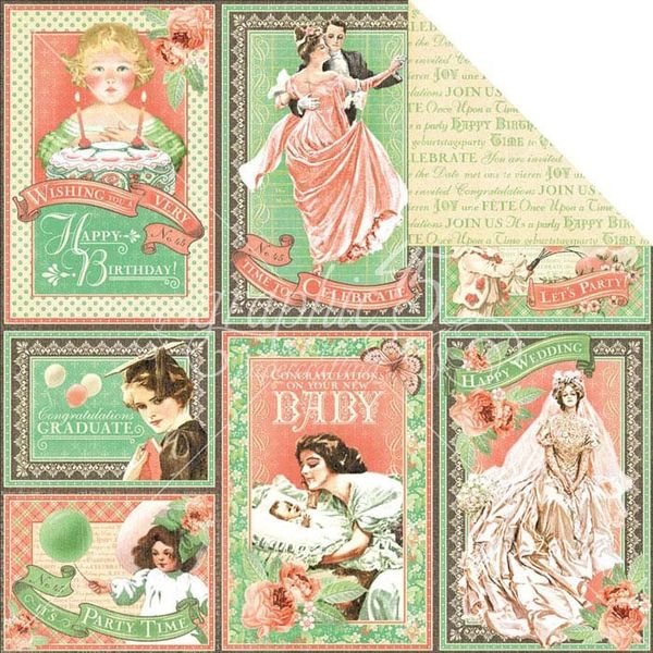 Congratulations - Time To Celebrate Double-Sided Cardstock 12" x 12"