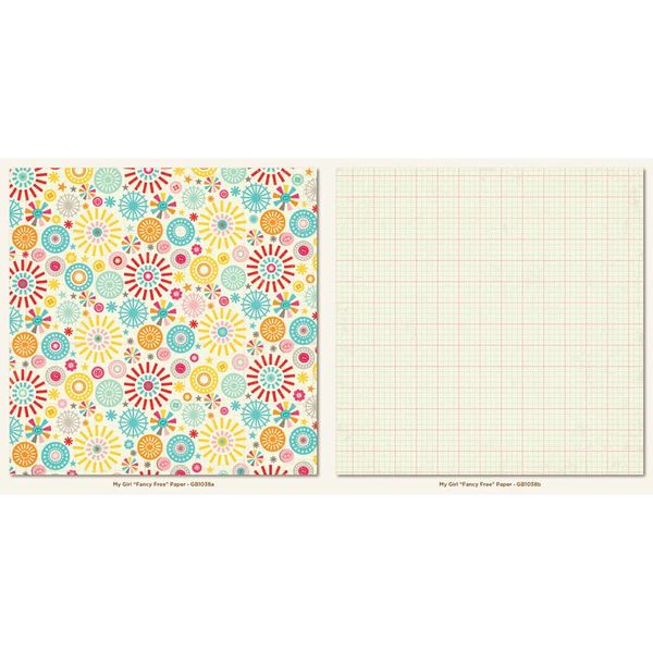 Fancy Free - My Girl Collection - 25 Pcs of 12" x 12" Paper