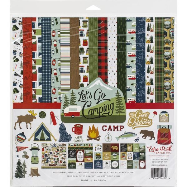 Let's Go Camping - Echo Park Collection Kit 12" x 12"