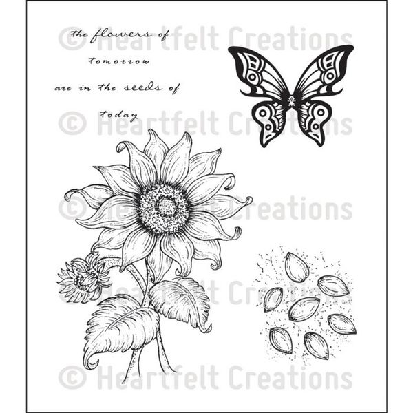 Sunflower Stem - Stamp