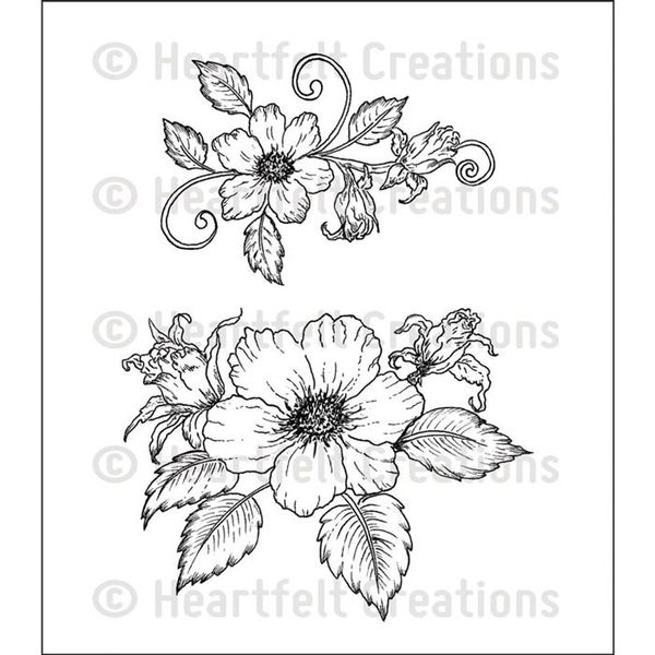 Botanical Rose Bouquet - Stamp