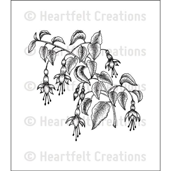 Fuchsia Spray - Stamp