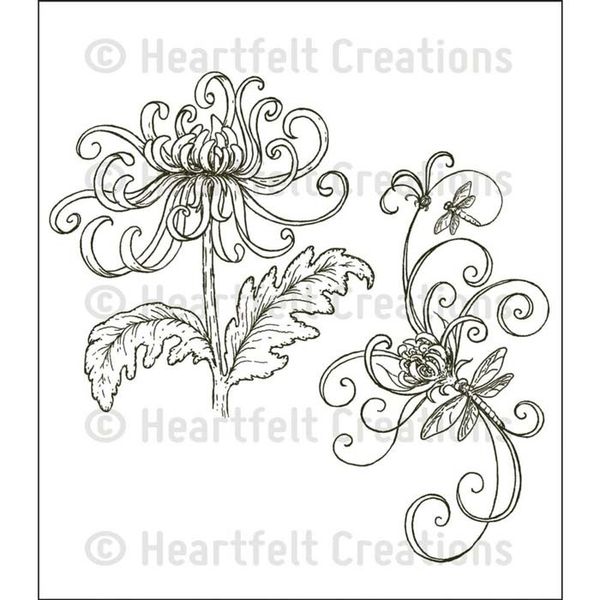 Enchanted Mum Bouquet Cling Stamp Set