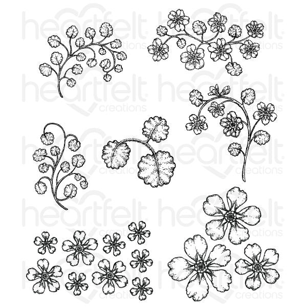 Wildwood Florals Cling Stamp Set