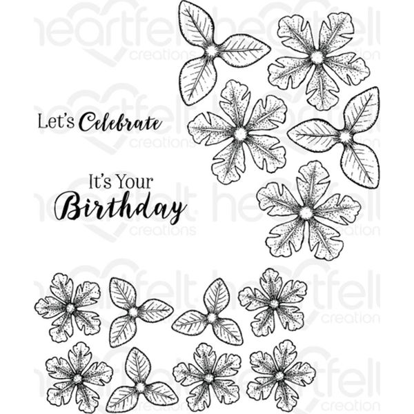 Small Classic Petunia .25" To 4.25" - Stamp