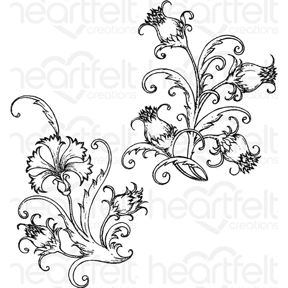 Fanciful Carnation - Stamp