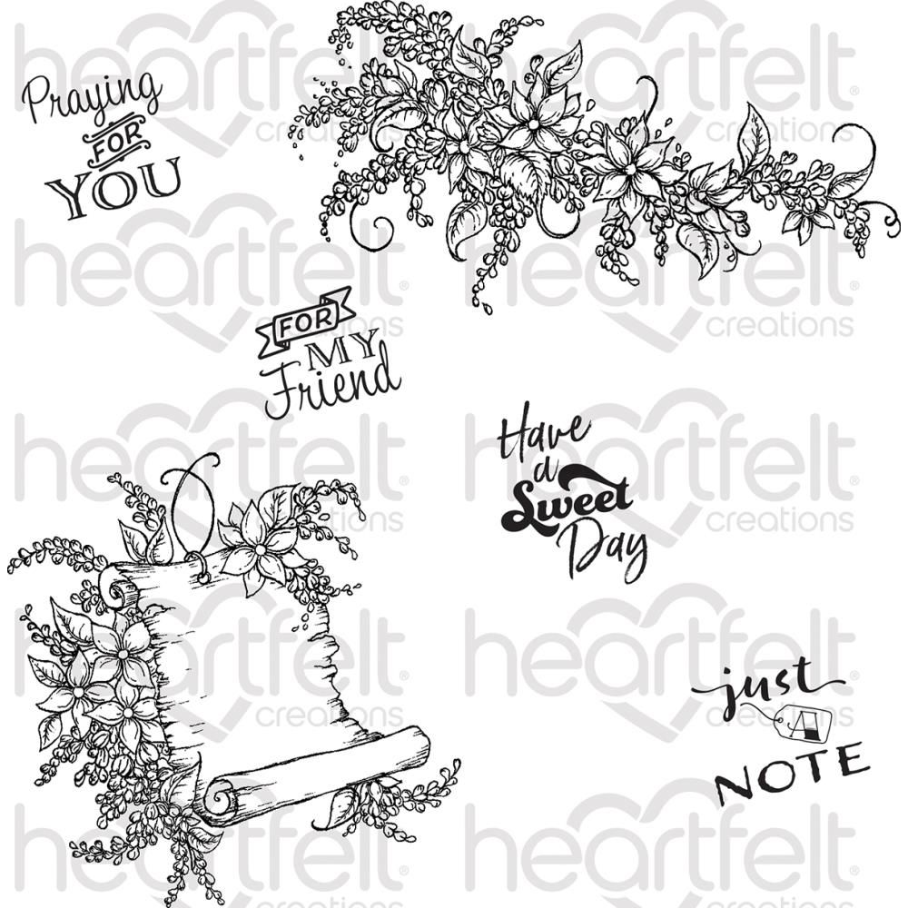 Sweet Lilac Scroll & Notes - Stamp – CRAFTERS CORNER