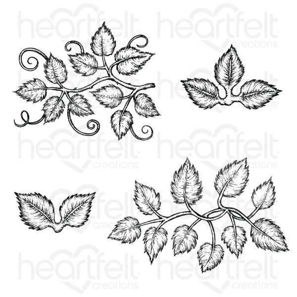 Leafy Accents Cling - Stamp Set