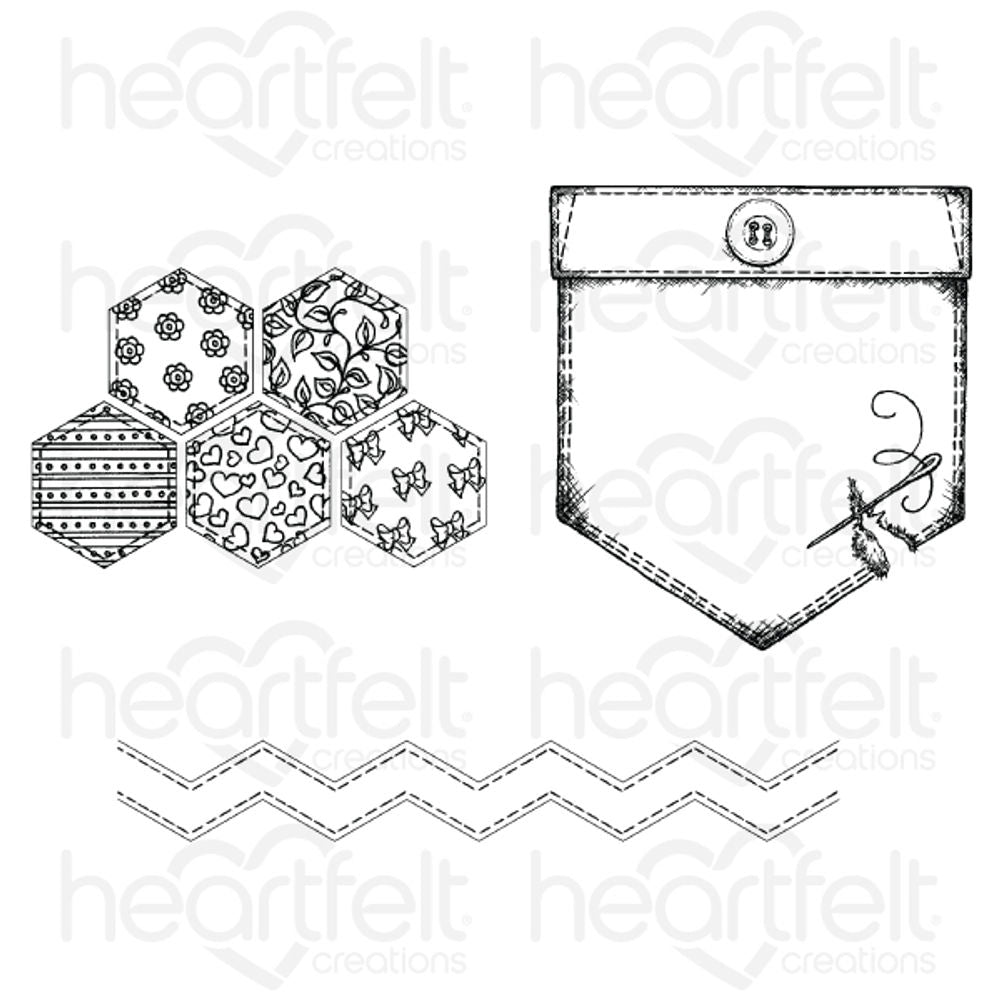 Patchwork Pocket & Patterns - Stamp